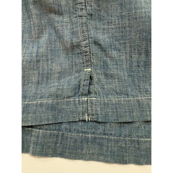 American Eagle AE Resort Shirt Blue Button Up 100% Cotton Mens Size XL  (15) - Picture 4 of 9